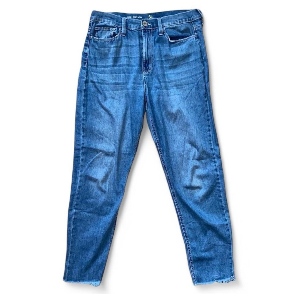 SO High Rise Blue Mom Jeans